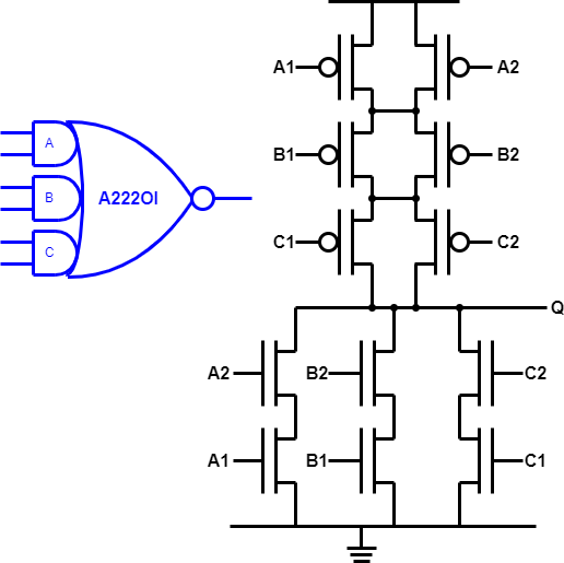 A *more* complex gate schematic.